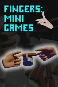 VR-игра с мини-играми, где игрок использует жесты рук для взаимодействия с объектами.